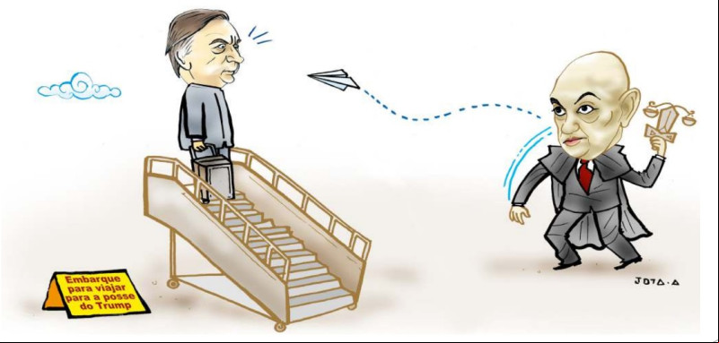 Charge do Jota A publicada em 18/01/2025 no Jornal O Dia
