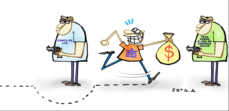 Charge do Jota A publicada em 18/06/2024 no Jornal O Dia