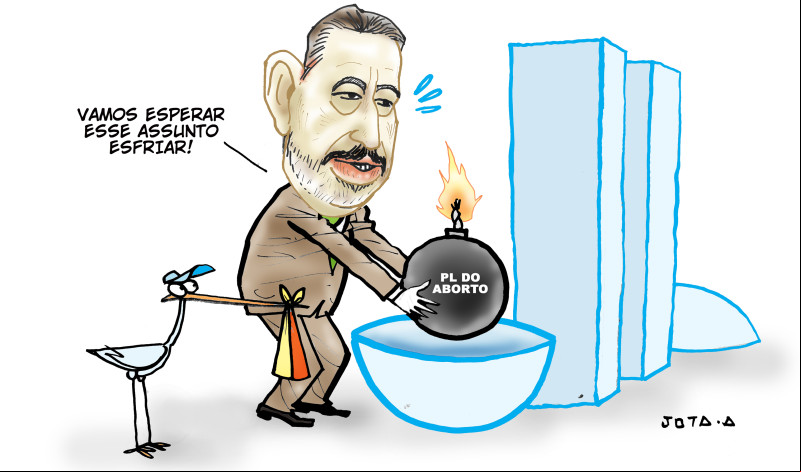 Charge do Jota A publicada em 20/06/2024 no Jornal O Dia