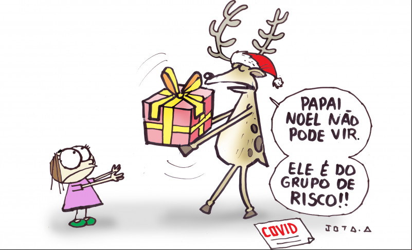Charge do Jota A publicada em 22/12/2023 no Jornal O Dia