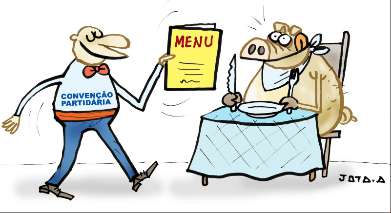 Charge do Jota A publicada em 22/07/2024 no Jornal O Dia