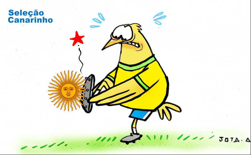 Charge do Jota A publicada em 23/11/2023 no Jornal O Dia