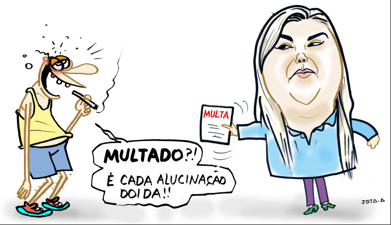 Charge do Jota A publicada em 24/04/2025 no Jornal O Dia
