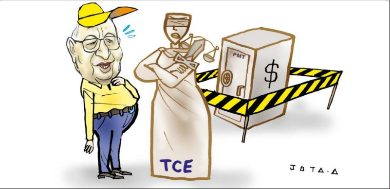 Charge do Jota A publicada em 24/12/2024 no Jornal O Dia