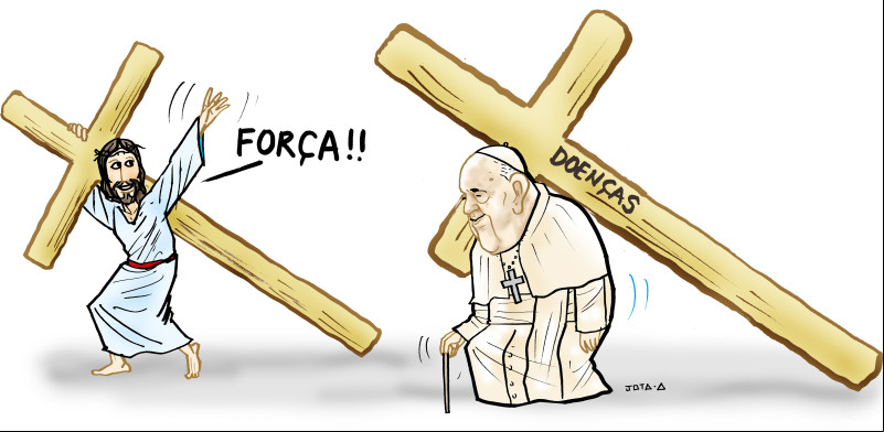 Charge do Jota A publicada em 24/02/2025 no Jornal O Dia