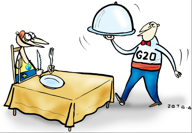 Charge do Jota A publicada em 24/05/2024 no Jornal O Dia