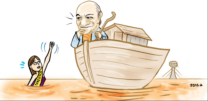 Charge do Jota A publicada em 24/03/2025 no Jornal O Dia