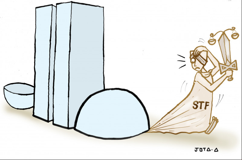 Charge do Jota A publicada em 24/11/2023 no Jornal O Dia