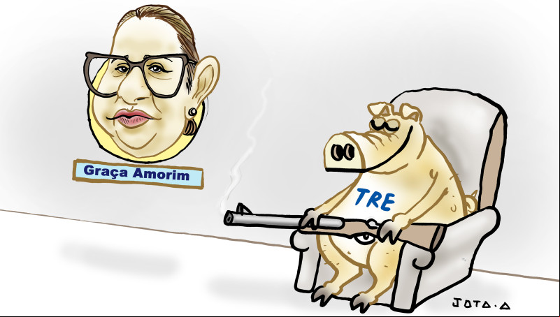 Charge do Jota A publicada em 25/07/2024 no Jornal O Dia