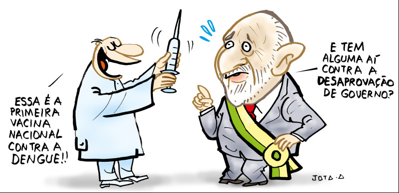 Charge do Jota A publicada em 27/02/2025 no Jornal O Dia