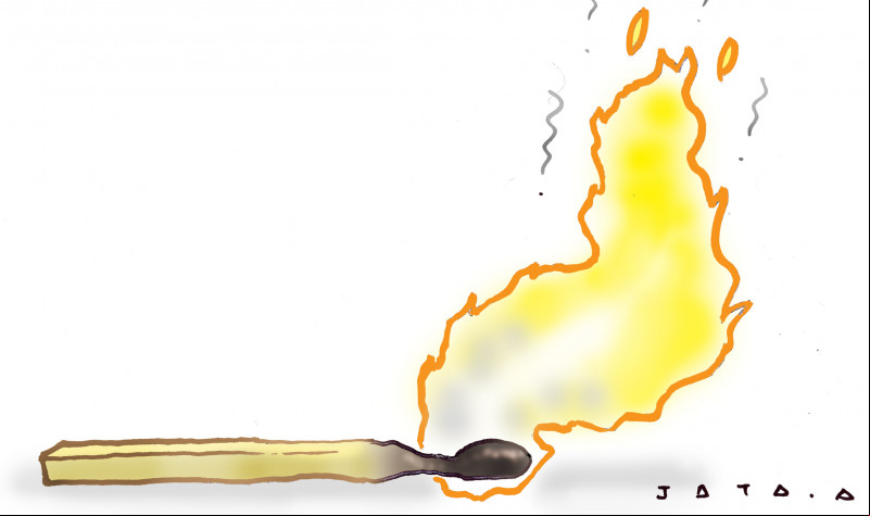 Charge do Jota A publicada em 28/08/2023 no Jornal O Dia