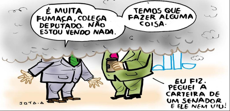 Charge do Jota A publicada em 28/08/2024 no Jornal O Dia