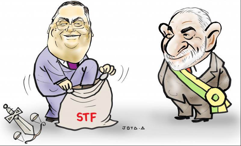 Charge do Jota A publicada em 28/11/2023 no Jornal O Dia