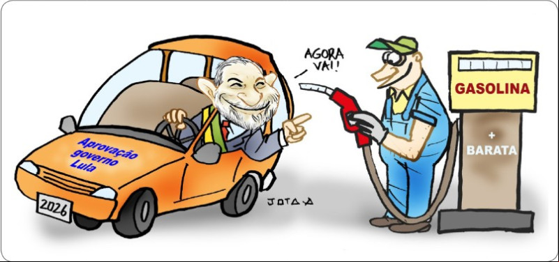 Charge do Jota A publicada em 03/06/2025 no Jornal O Dia