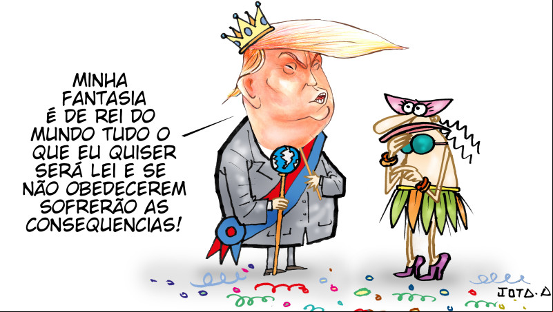 Charge do Jota A publicada em 03/03/2025 no Jornal O Dia