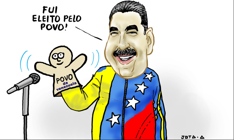 Charge do Jota A publicada em 30/07/2024 no Jornal O Dia