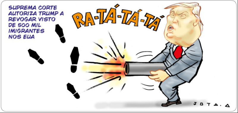 Charge do Jota A publicada em 31/05/2025 no Jornal O Dia