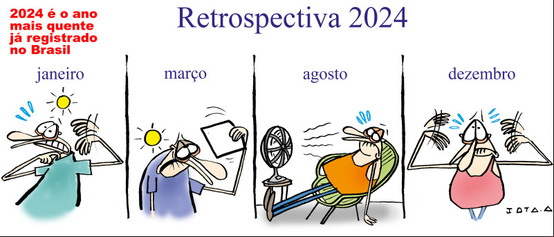 Charge do Jota A publicada em 04/01/2025 no Jornal O Dia