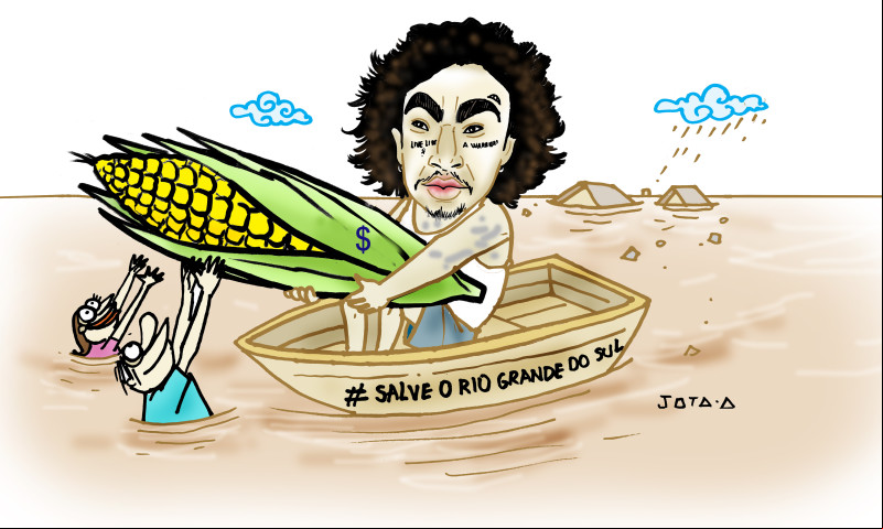 Charge do Jota A publicada em 06/05/2024 no Jornal O Dia