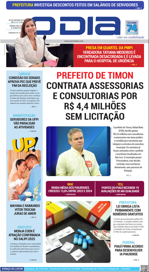 Jornal O Dia - Quinta-feira, 22 de maio de 2025