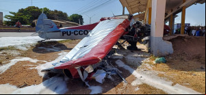 Avião de pequeno porte com médico Jacinto Lay cai na zona Sul de Teresina