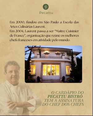Renomado chef Laurent Suaudeau assina cardápio de restaurante em Teresina, que está selecionando profissionais para trabalhar com o chef