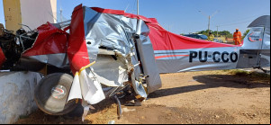 Avião de pequeno porte com médico Jacinto Lay cai na zona Sul de Teresina