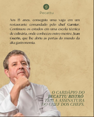 Renomado chef Laurent Suaudeau assina cardápio de restaurante em Teresina, que está selecionando profissionais para trabalhar com o chef